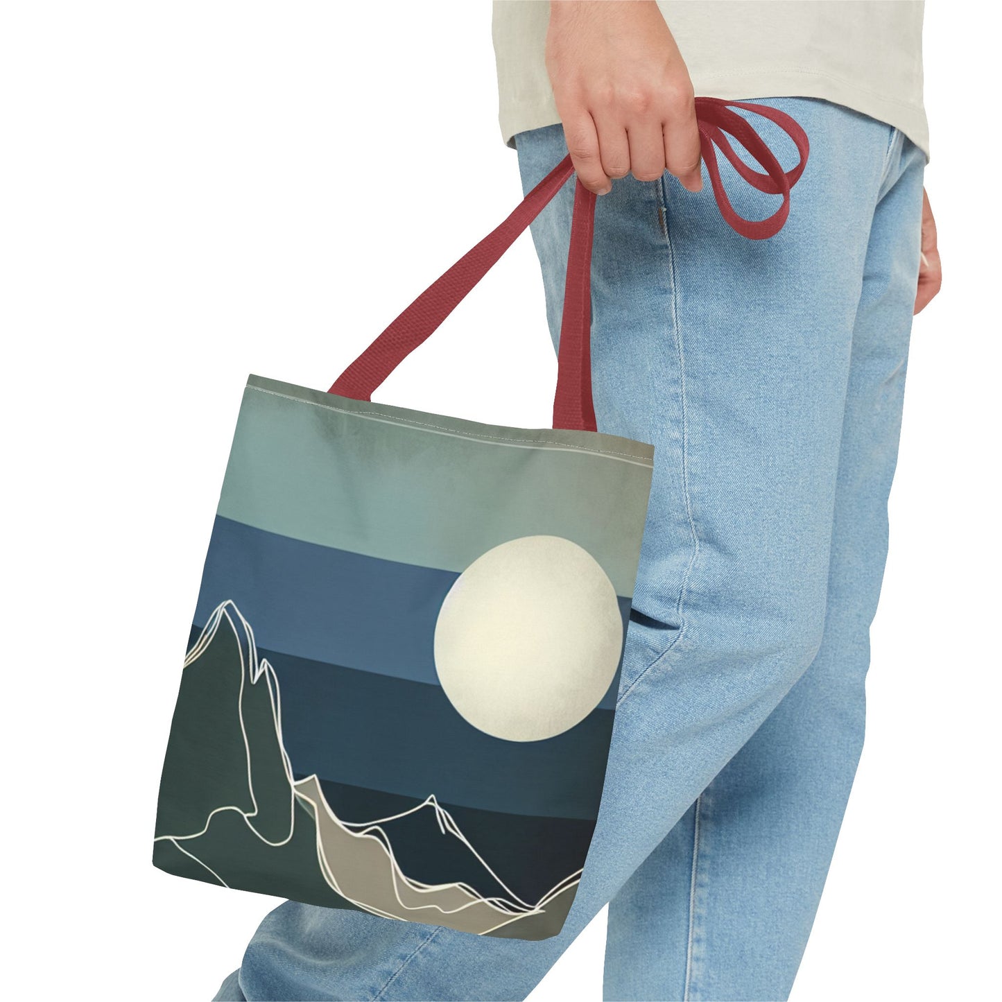 Serene Landscape Tote Bag | Eco-Friendly Carryall, Gift for Nature Lovers, Travel Companion, Beach Bag, Reusable Shopping Bag