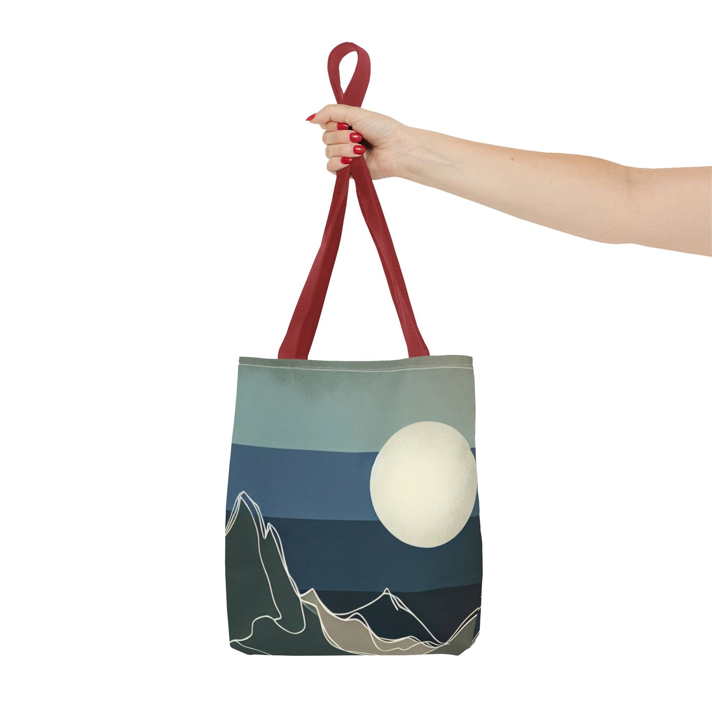 Serene Landscape Tote Bag | Eco-Friendly Carryall, Gift for Nature Lovers, Travel Companion, Beach Bag, Reusable Shopping Bag