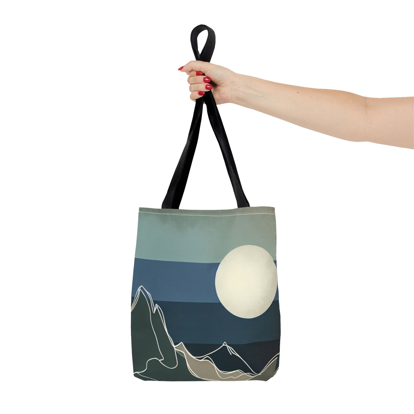 Serene Landscape Tote Bag | Eco-Friendly Carryall, Gift for Nature Lovers, Travel Companion, Beach Bag, Reusable Shopping Bag
