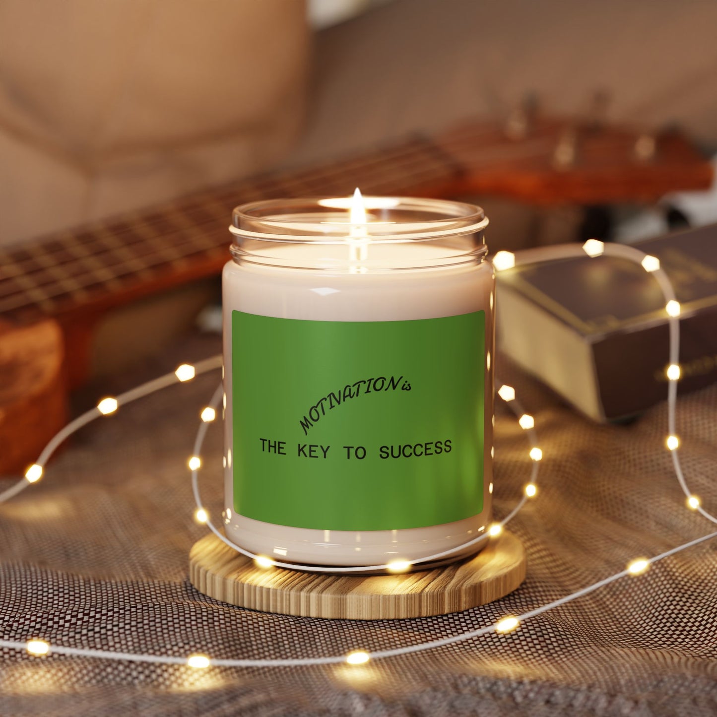 Motivational Scented Candle - The Key to Success, Relaxation Candle, Inspirational Gift, Home Fragrance, Self-Care Treat