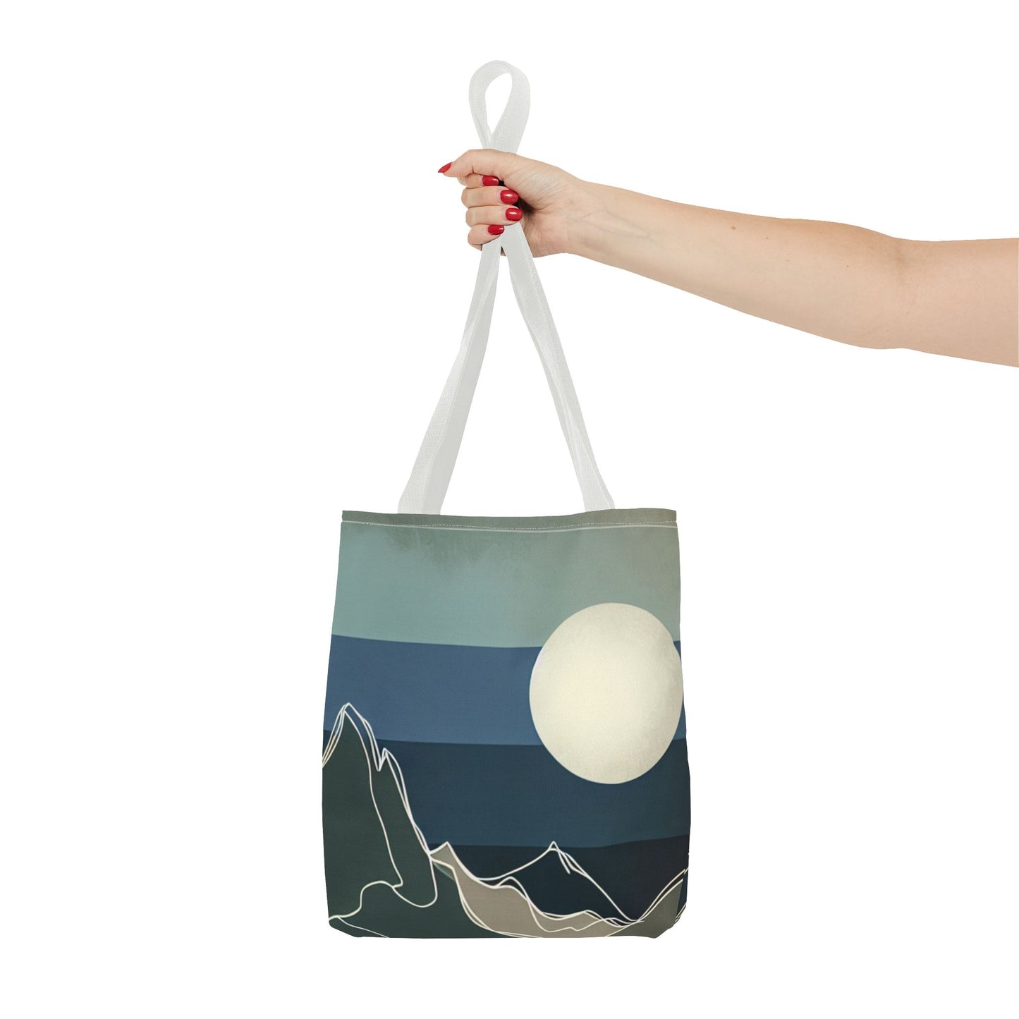 Serene Landscape Tote Bag | Eco-Friendly Carryall, Gift for Nature Lovers, Travel Companion, Beach Bag, Reusable Shopping Bag