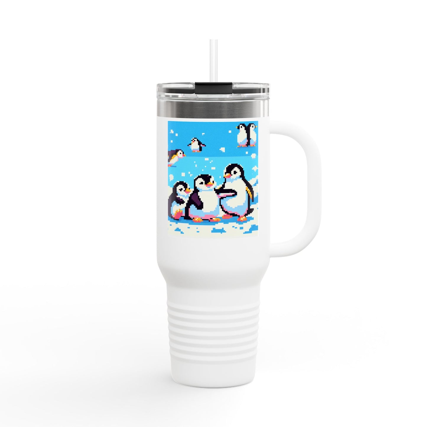 Penguin Insulated Travel Mug | 40oz | Fun Winter Beverage Holder for Outdoors & Gifts, Perfect for Holidays, Camping, Road Trips