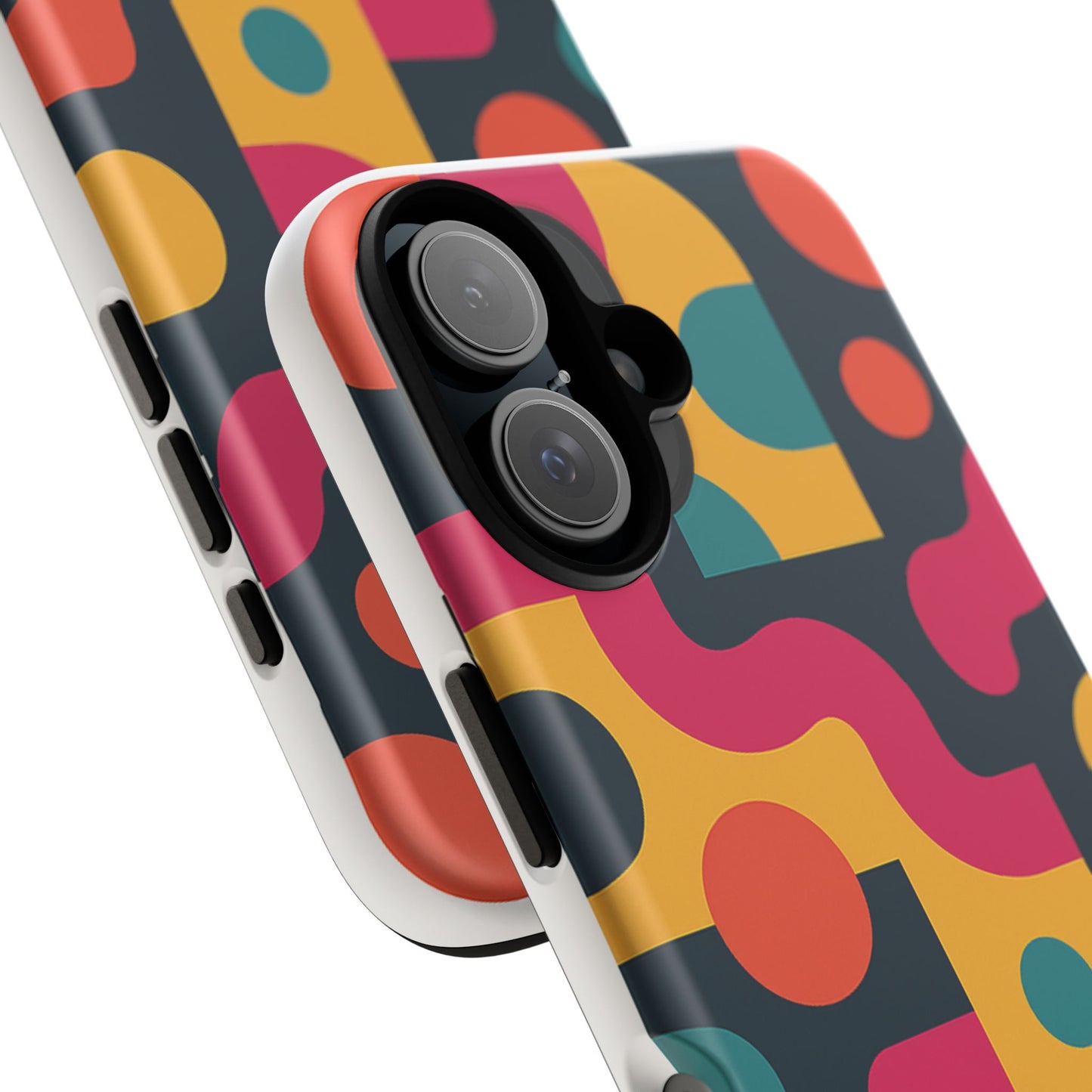 Colorful Phone Case with Abstract Design, Tough Phone Cover, Trendy Smartphone Accessory, Unique Gift for Her, Modern Tech Case