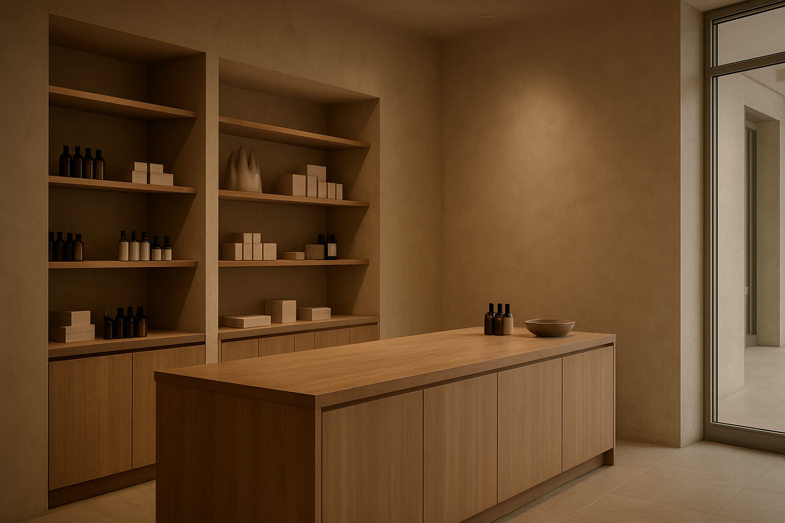 Realistic retail background