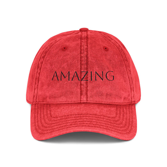 Vintage Embroidered Cap - Amazing Quote Hat, Casual Style, Perfect Gift for Birthdays, Holidays, or Everyday Wear