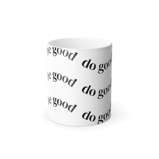Color Morphing Mug with 'Do Good' Design, Inspirational Gift for Coffee Lovers, Motivational Drinkware, Thoughtful Office Mug, Unique [...]