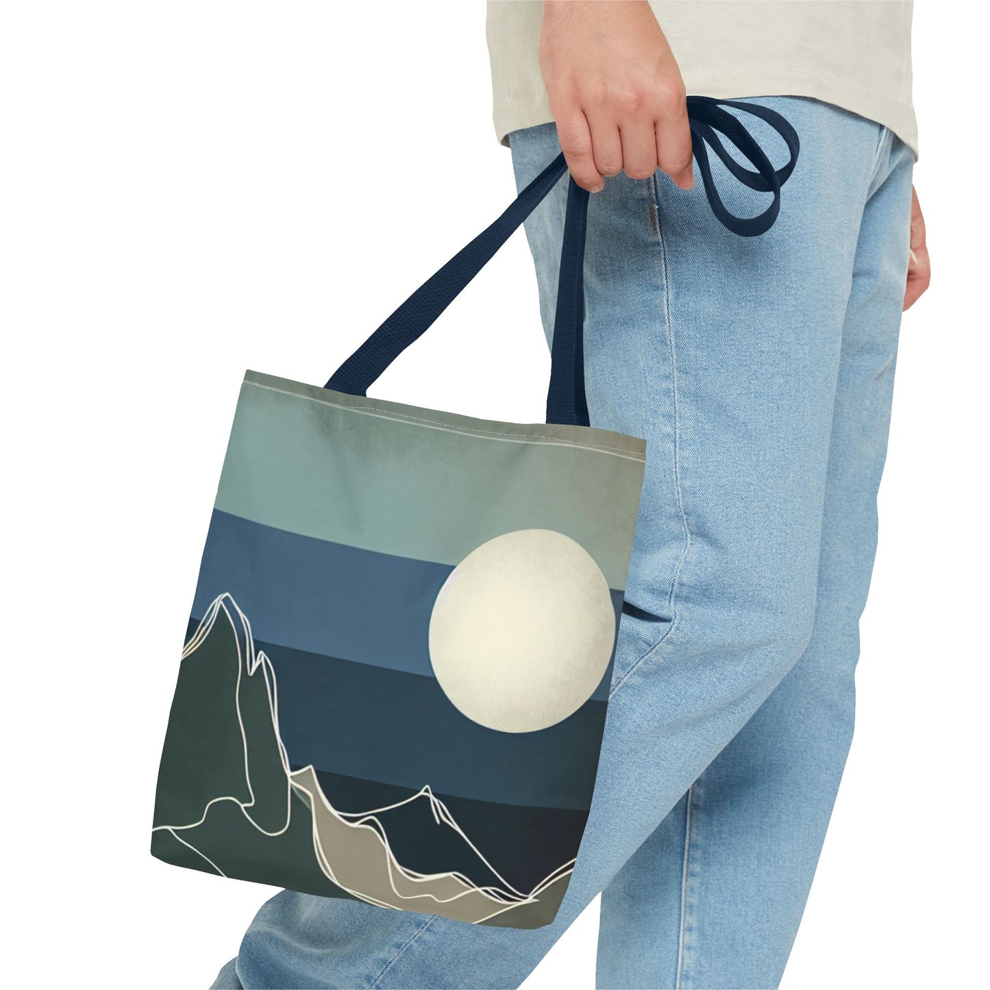 Serene Landscape Tote Bag | Eco-Friendly Carryall, Gift for Nature Lovers, Travel Companion, Beach Bag, Reusable Shopping Bag