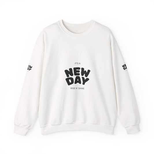 Inspirational Crewneck Sweatshirt, Cozy Gift, Motivational Apparel, Perfect for New Beginnings, Unisex Fashion, Casual Wear