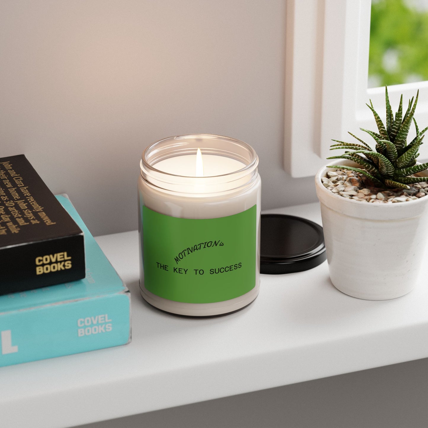 Motivational Scented Candle - The Key to Success, Relaxation Candle, Inspirational Gift, Home Fragrance, Self-Care Treat